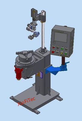 Verticale circumferentiële naad lassen Automatische lasmachine draaibank hoge precisie