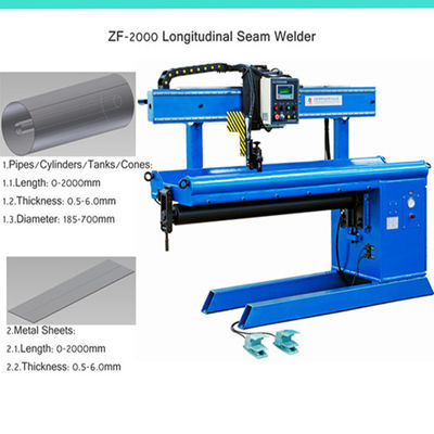 Lineaire naad lassen machine Lange rechte naad lassen 2000mm Laslengte
