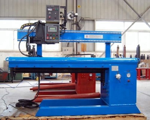 Vlekvrye staal Lange Naad Lasmachine 380V Rechte Las Naadmachine Voor Metalen pijpleiding