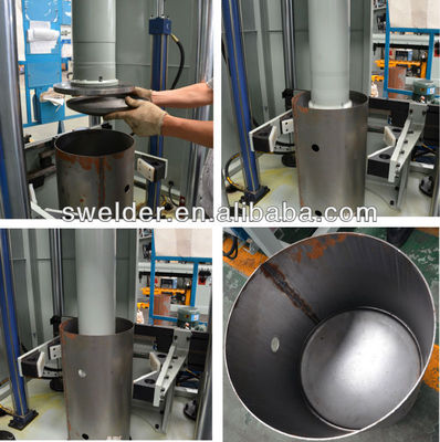Automatische circumferentiële naad lassen machine voor metalen waterverwarmer Innerlijke tank