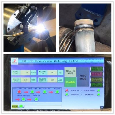 Vertical Circumferential Welder Consistent Seam Welding Machine 500A Max Current