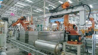 220V / 380V Industrial Water Tank Welding Machine Automatisch Op maat